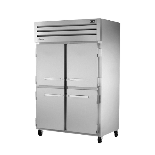 superior-equipment-supply - True Food Service Equipment - True Stainless Steel Two Section Four Half Door Reach-In Refrigerator