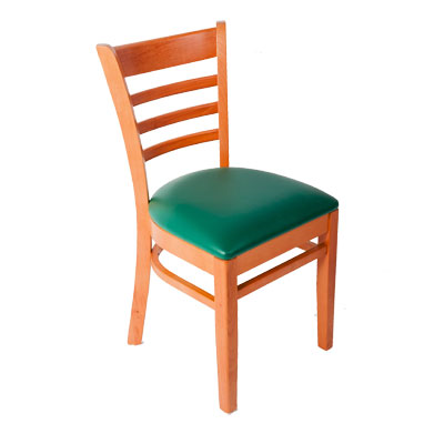 JMC Furniture Wooden Ladder Back Side Chair Walnut
