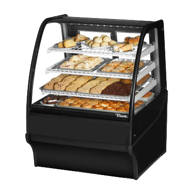 superior-equipment-supply - True Food Service Equipment - True Powder Coated Black Exterior Non-Refrigerated Display Merchandiser 36"W