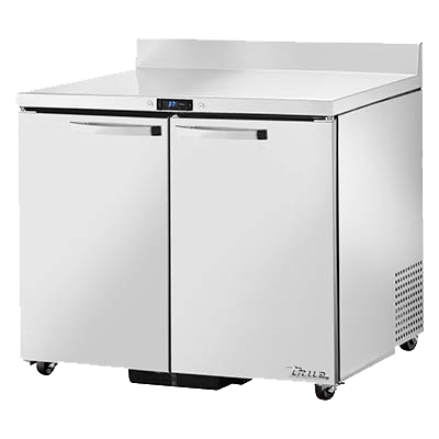 superior-equipment-supply - True Food Service Equipment - True Stainless Steel Two Section Two Door Work Top Refrigerator 36"W