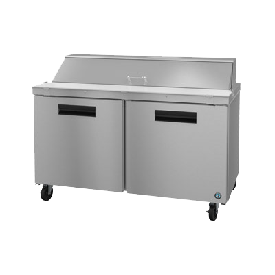 superior-equipment-supply - Hoshizaki - Hoshizaki Stainless Steel 60" Wide Two Section Reach In Refrigerated Sandwich Prep Unit