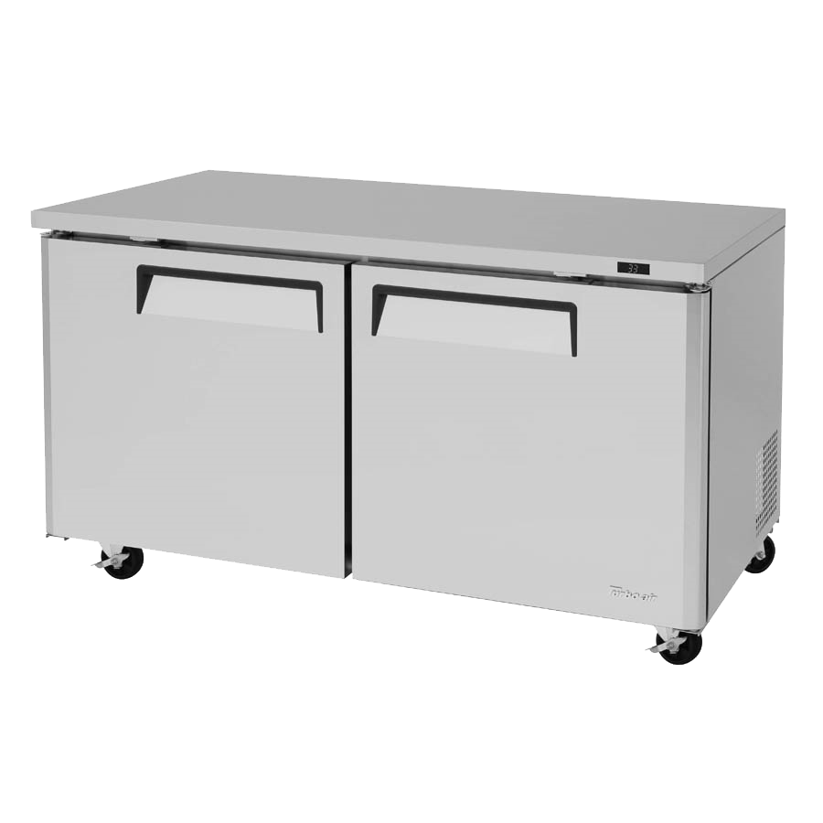 superior-equipment-supply - Turbo Air - Turbo Air 60.25" Wide Stainless Steel Two-Section Undercounter Refrigerator