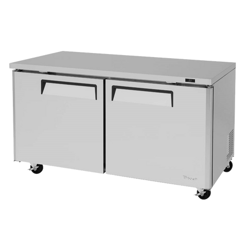 superior-equipment-supply - Turbo Air - Turbo Air 60.25" Wide Stainless Steel Two-Section Undercounter Refrigerator