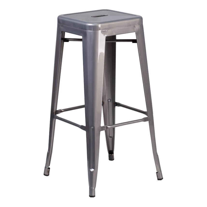 JMC Furniture Indoor Backless Metal Bar Stool