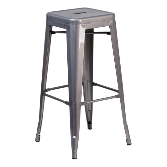 JMC Furniture Indoor Backless Metal Bar Stool