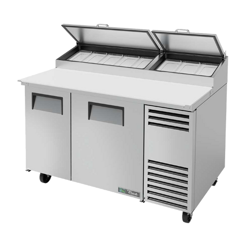 superior-equipment-supply - True Food Service Equipment - True Stainless Steel Two Section 60"W Pizza Prep Table