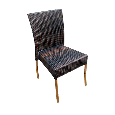 JMC Furniture Outdoor Aluminium Frame Woven Side Chair
