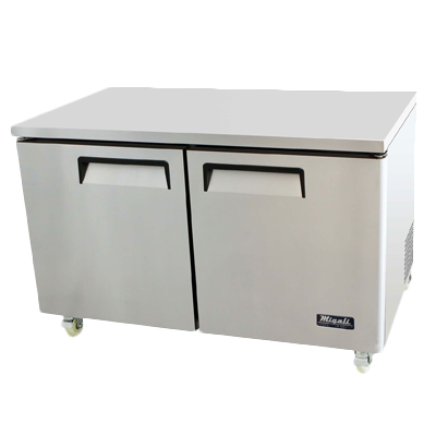 superior-equipment-supply - Migali - Migali 60"W Two-Section Reach-In Undercounter Freezer