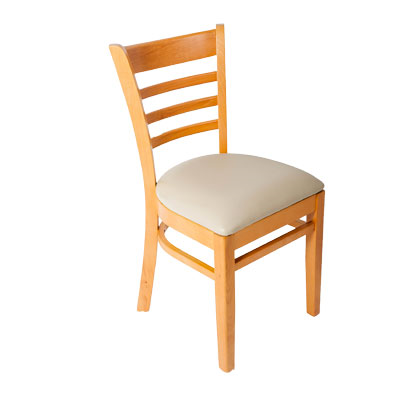 JMC Furniture Wooden Frame Ladder Back Side Chair Cherry