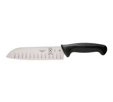 Millennia® Granton Edge Santoku Knife Black 7"