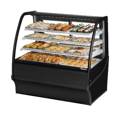 superior-equipment-supply - True Food Service Equipment - True Black Powder Coated Non-Refrigerated Display Three Shelf 48" Wide Merchandiser