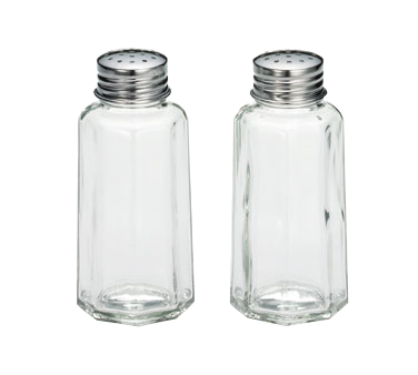 superior-equipment-supply - Tablecraft Products Co - Tablecraft Paneled Glass Salt/Pepper 2 oz. Shaker