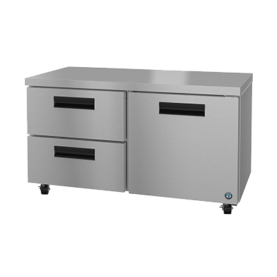 superior-equipment-supply - Hoshizaki - Hoshizaki Stainless Steel Two Section Two Drawer 60" Undercounter Refrigerator