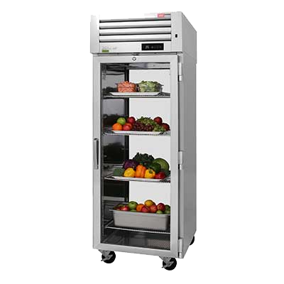 superior-equipment-supply - Turbo Air - Turbo Air 28.75" Wide Stainless Steel Front & Rear Glass Door Pass-Thru Refrigerator