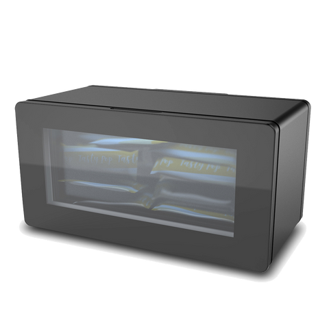 superior-equipment-supply - Migali - Migali 19.7"W Black Painted Steel One-Section Countertop Refrigerator Merchandiser