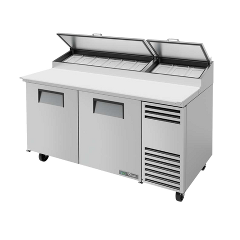 superior-equipment-supply - True Food Service Equipment - True Stainless Steel Two Section 67"W Pizza Prep Table