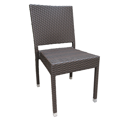 JMC Furniture Outside Aluminium Frame Chocolate Woven Chair