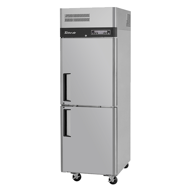superior-equipment-supply - Turbo Air - Turbo Air 25.13" Wide Stainless Steel One-Section Two Half Door Refrigerator/Freezer