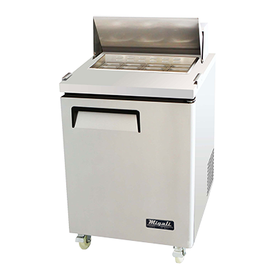 Silver King SKPS12 115V 12 Pan Refrigerated Countertop Food Prep Station  Table Top Sandwich Shop - 56 3/4L x 16 1/2W x 10H