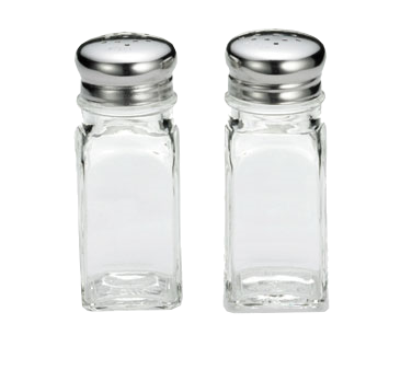 superior-equipment-supply - Tablecraft Products Co - Tablecraft Square Glass Salt/Pepper 2 oz. Shaker