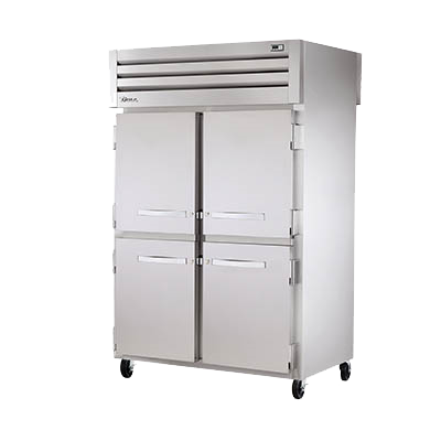 superior-equipment-supply - True Food Service Equipment - True Stainless Steel Four Front & Rear Half Door Two Section Pass-thru Heated Cabinet
