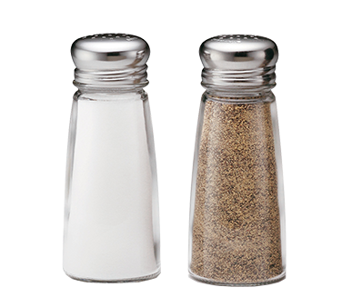 superior-equipment-supply - Tablecraft Products Co - Tablecraft Glass Salt/Pepper 3 oz. Shaker