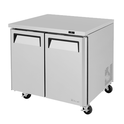 superior-equipment-supply - Turbo Air - Turbo Air 36.25" Wide Stainless Steel Two-Section Undercounter Refrigerator