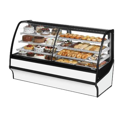 superior-equipment-supply - True Food Service Equipment - True Stainless Steel 77"W Dual Zone Merchandiser With Self-Contained Refrigeration