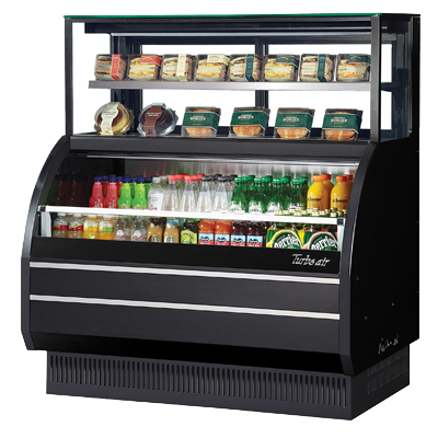 superior-equipment-supply - Turbo Air - Turbo Air Open Merchandiser Combination Case With Refrigerated Top Shelf