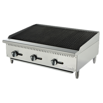 superior-equipment-supply - Migali - Migali 36"W Stainless Steel Natural Gas Countertop Charbroiler