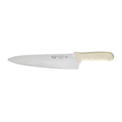 Chef's Knife Stamped 10" No-Stain German Steel Blade with White Polypropylene Handle
