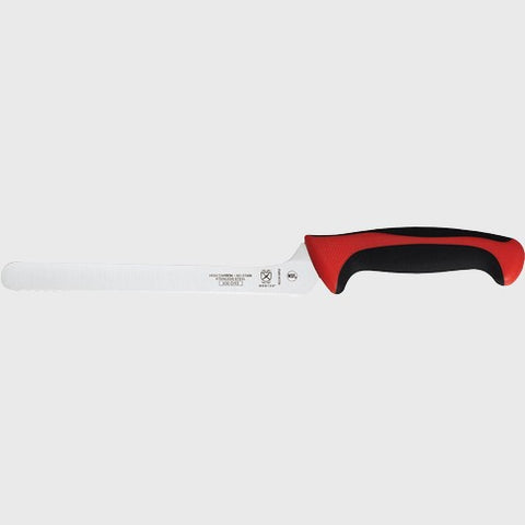 Millennia Colors® Wavy Edge Offset Bread Knife Red 8"