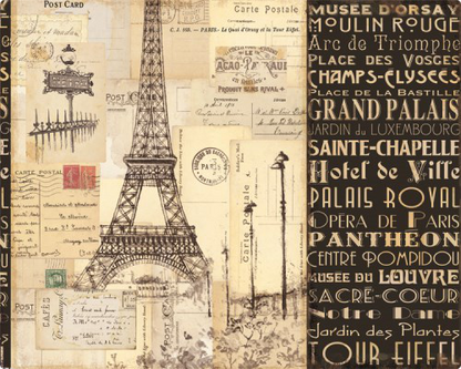 Magic Slice Paris Collage Cutting Mat 12 x 15 BPA and Latex Free