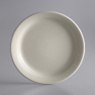 World Tableware Narrow Rim Plate Cream White 7.25"