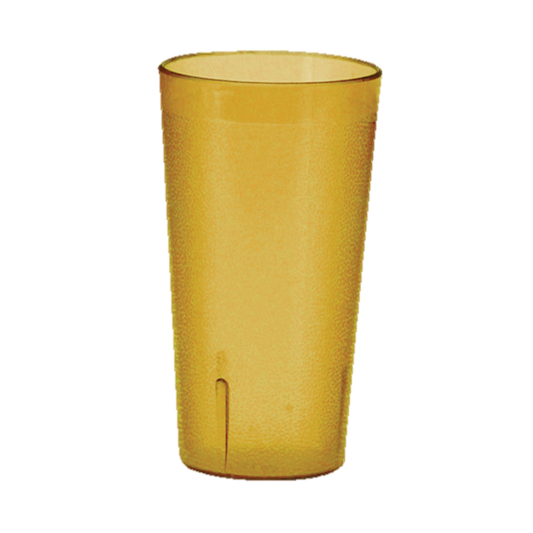 superior-equipment-supply - Winco - Amber 16 oz. Pebbled Break Resistant Plastic Tumbler Dishwasher Safe -12/Pack