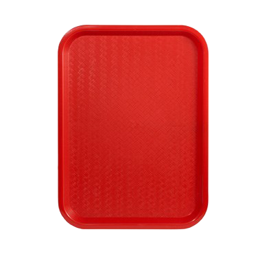 Fast Food Tray BPA Free Polypropylene 12" x 16" Orange