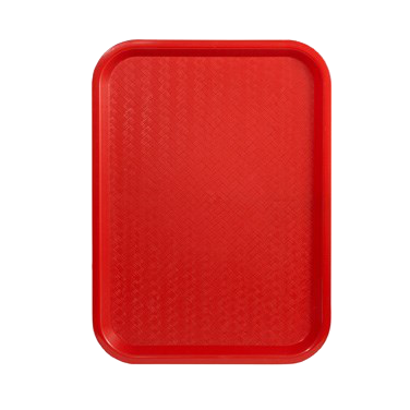Fast Food Tray BPA Free Polypropylene 14" x 18" Red