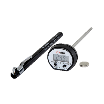 superior-equipment-supply - Winco - Digital Pocket Thermometer -40 to 302°F 4.74" Probe
