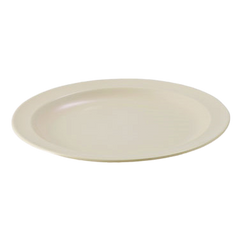 Plate Round Tan Melamine 10" Diameter - One Dozen