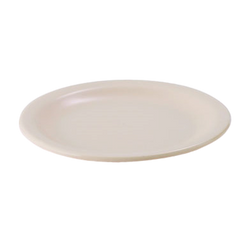 Plate Round Tan Melamine 7-7/8" Diameter - One Dozen