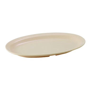 Platter Oval White Melamine 13" x 8-1/2" - One Dozen