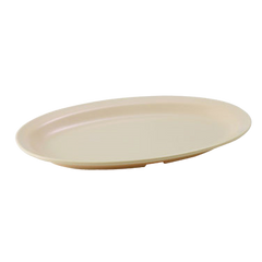 Platter Oval White Melamine 13" x 8-1/2" - One Dozen