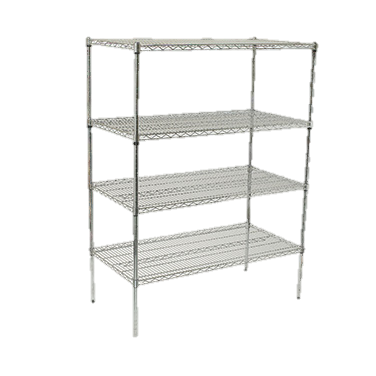 superior-equipment-supply - Winco - Wire Shelving Set 4 Tiers 18"x36"x72"
