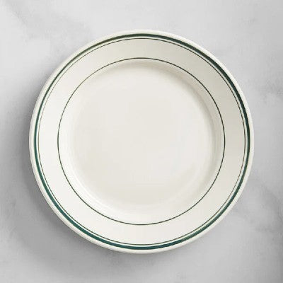World Tableware Plate Green Band 9" - 24/Case