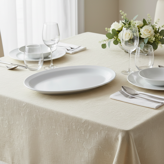 Winco Platter Oval White Melamine 11.5" x 8" MMPO-118W