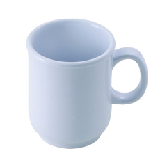 Bulbous Mug 8 oz. White Melamine 2-15/16" Diameter x 3-5/8" Height - One Dozen