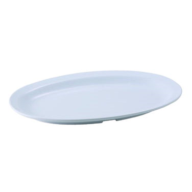 Platter Oval White Melamine 13" x 8-1/2" - One Dozen