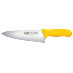 Chef's Knife Stamped 8" No-Stain German Steel Blade with Blue Polypropylene Handle