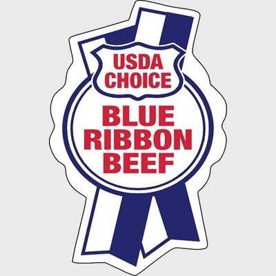 USDA Label Blue Ribbon Beef USDA Choice - 1,000/Roll