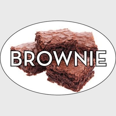 Standard Flavor Label Brownie - 500/Roll